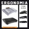 Apoio para pés ergolight detalhes