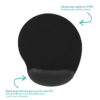 Mouse Pad Ergonômico (PU) - Preto - Image 2