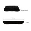 Apoio para Teclado Ergonômico (PU) - Preto - Image 6
