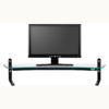 Suporte para 2 Monitores Executive - Preto / Vidro Fumê (Regulável) - Image 2