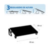 Apoio para Pés Ergonômico Robust - Ajustável / Emborrachado 45x30 cm - Image 12
