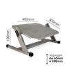 Apoio Ergonômico para Pés Ladder INOX Especial (Áreas Limpas) - 8 Alturas / 40x30 cm - Image 4