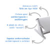apoio para pés ergonomico 8 alturas inox características