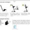 Banco Semi-sentado Ergonômico Prime - Aço / Com Encosto / Corvim - Image 13