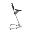 banco semi-sentado inox com encosto lateral