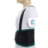 cinta para lombar basic preta lateral