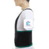 cinta lombar ergonomica elast preta lateral