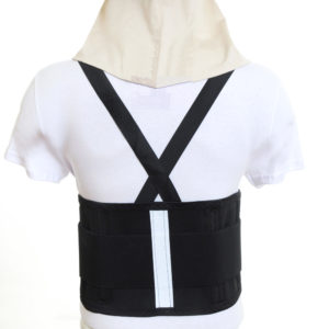 cinta lombar ergonomica reflex preta trás