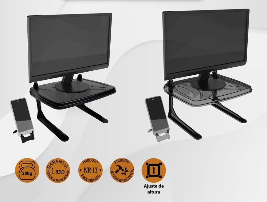 Suporte para Monitor e Notebook - Ergolution