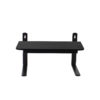 Suporte monitor reliza office ergonomico preto com vidro preto frente