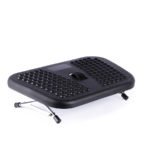 Apoio para Pés Ergonômico Elevation Massageador - Preto / Aço e PP / 48×32 cm