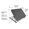 Apoio para pés ergonomico steel six 6 regulagens - medidas