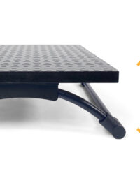 Apoio pés slider emborrachado Reliza Preto