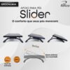 apoio para pés slider detalhes uso