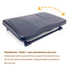 apoio para pés ergonomico slider preto pp descritivo